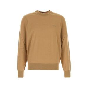 Boss Men Camel Wool Sweater